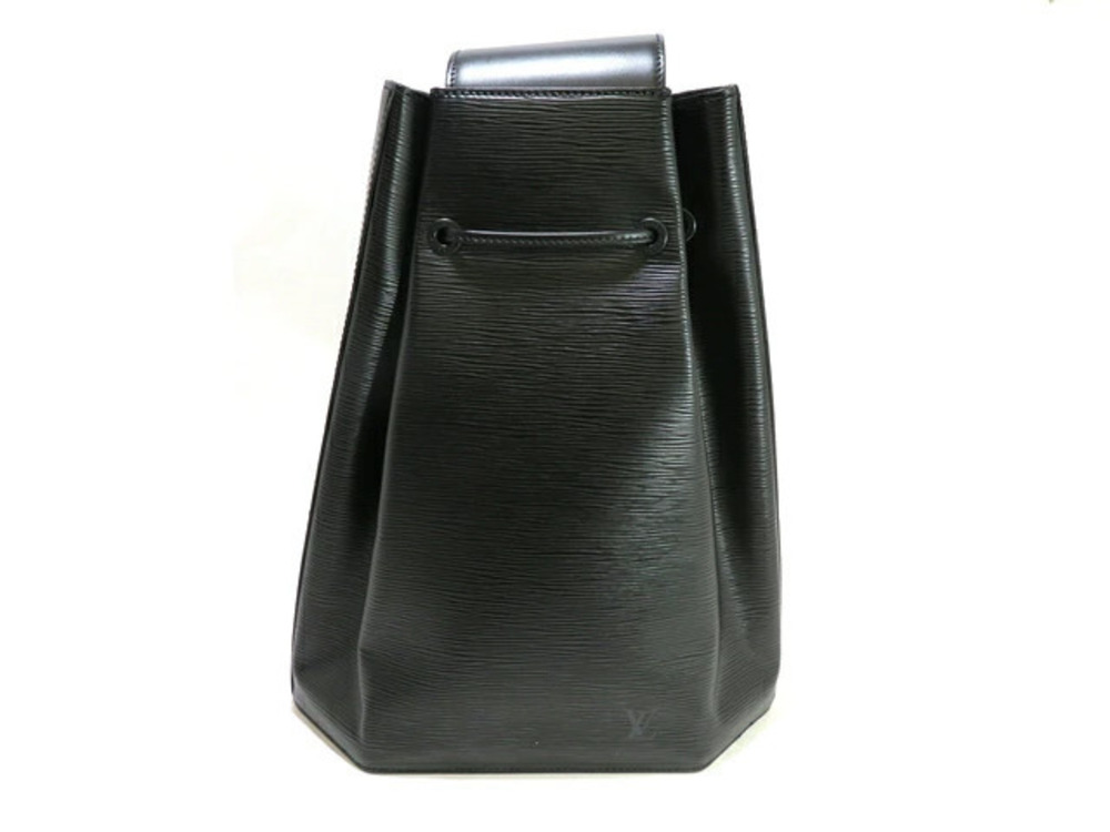 LOUIS VUITTON Shoulder Bag Sac Dos Epi Noir Black